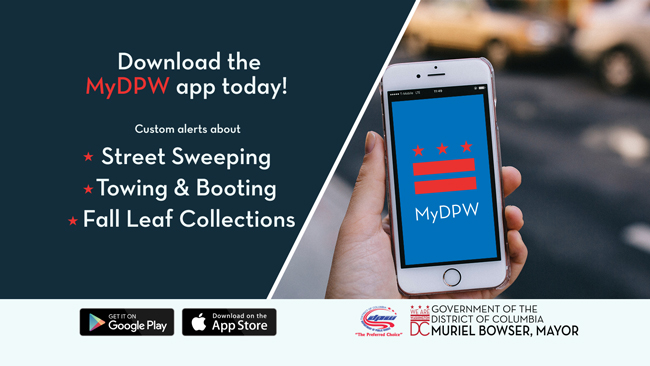 MyDPW App Flyer with phone image