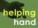 outstretched hand with text Helping Hand