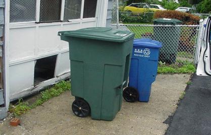 photo of recycling carts