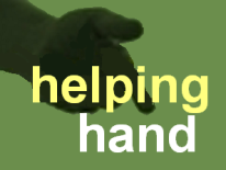 Helping Hand hand with text helping hand
