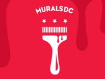 MuralDC logo with stylized paintbrush